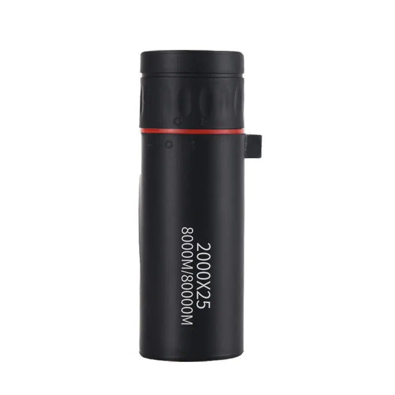 New 2000x25 HD Monocular Telescope Mini Portable Mobile Phone Telescope with Holder Camping Hunting Birdwatching Telescope