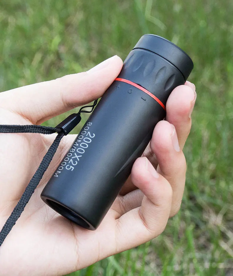 New 2000x25 HD Monocular Telescope Mini Portable Mobile Phone Telescope with Holder Camping Hunting Birdwatching Telescope